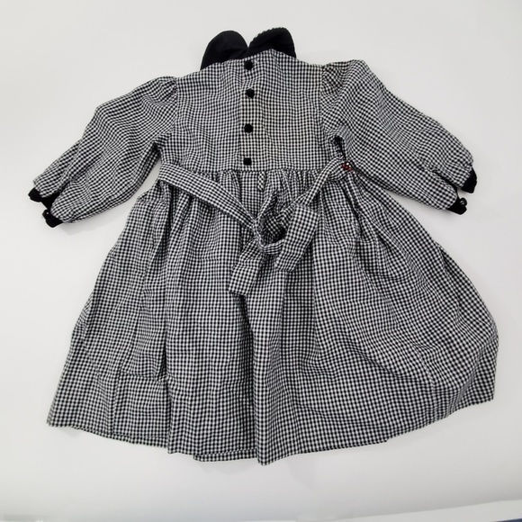 Lord & Taylor Growing Up‎ Dress 4 Vintage Black Whi - Picture 7 of 8